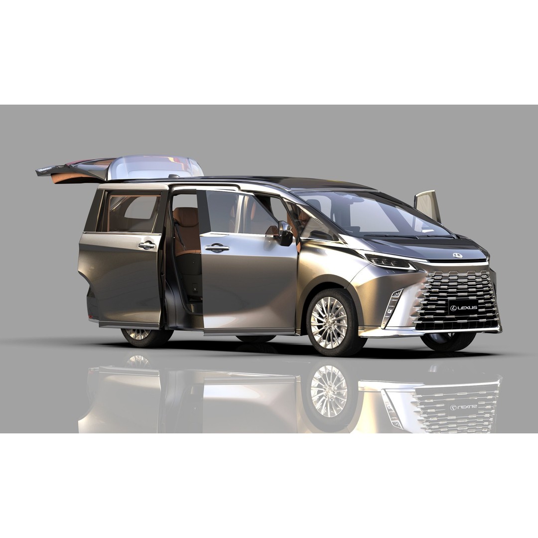 Lexus LM 2024 3D Model – High-Poly Luxury Car Interior, FBX, OBJ - View 20