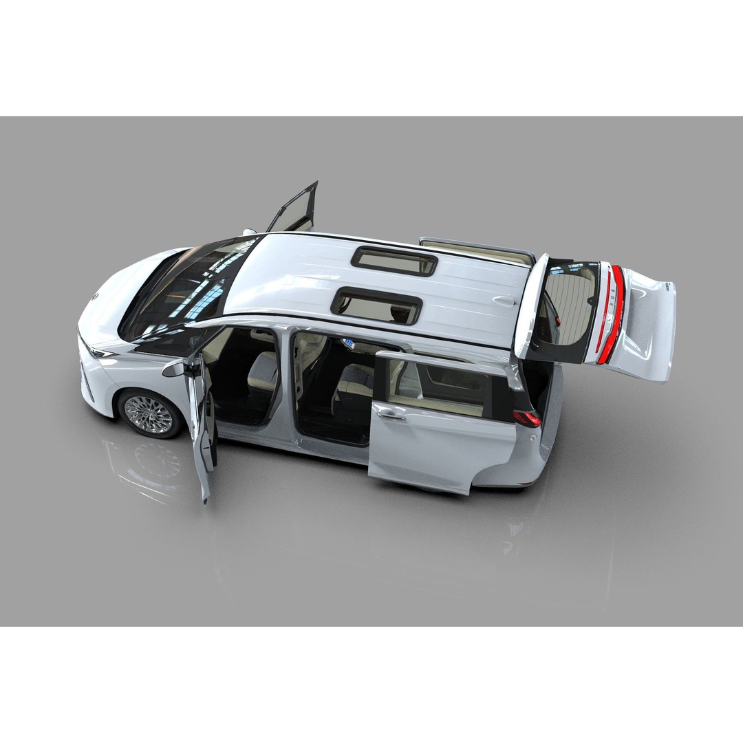 Lexus LM 2024 3D Model – High-Poly Luxury Car Interior, FBX, OBJ - View 27