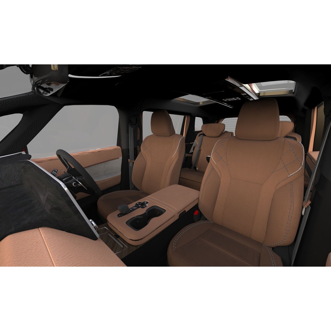 Lexus LM 2024 3D Model – High-Poly Luxury Car Interior, FBX, OBJ - View 30