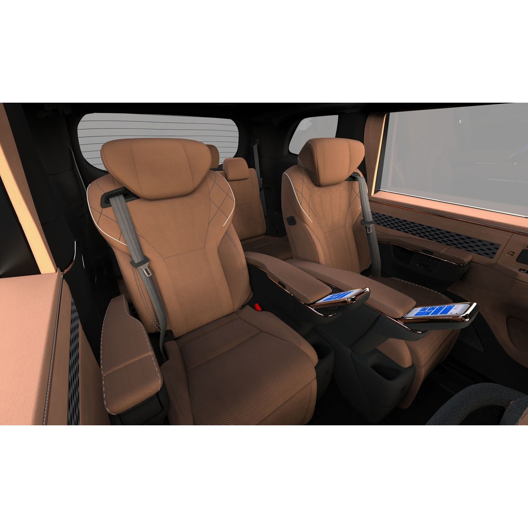 Lexus LM 2024 3D Model – High-Poly Luxury Car Interior, FBX, OBJ - View 32
