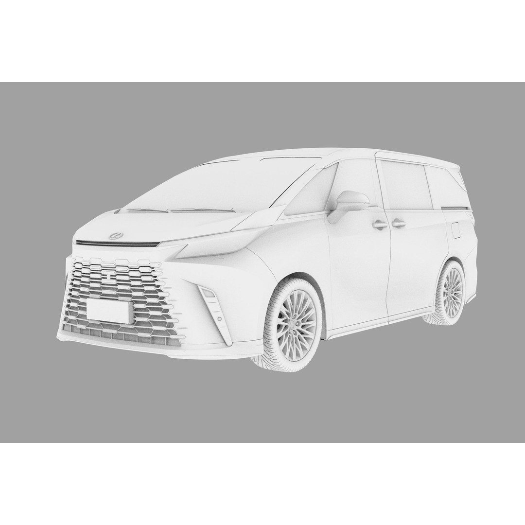 Lexus LM 2024 3D Model – High-Poly Luxury Car Interior, FBX, OBJ - View 34