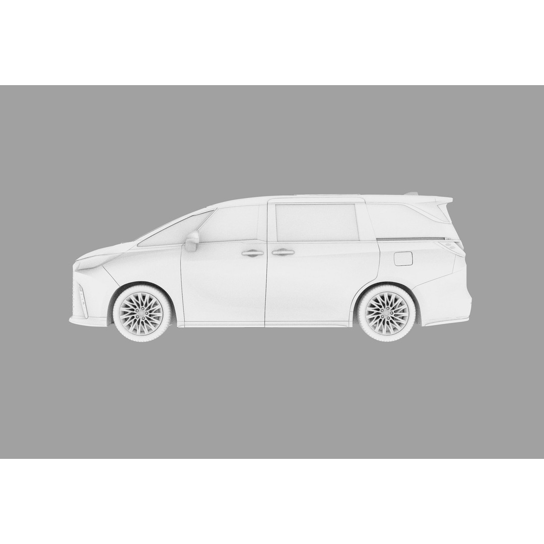 Lexus LM 2024 3D Model – High-Poly Luxury Car Interior, FBX, OBJ - View 36