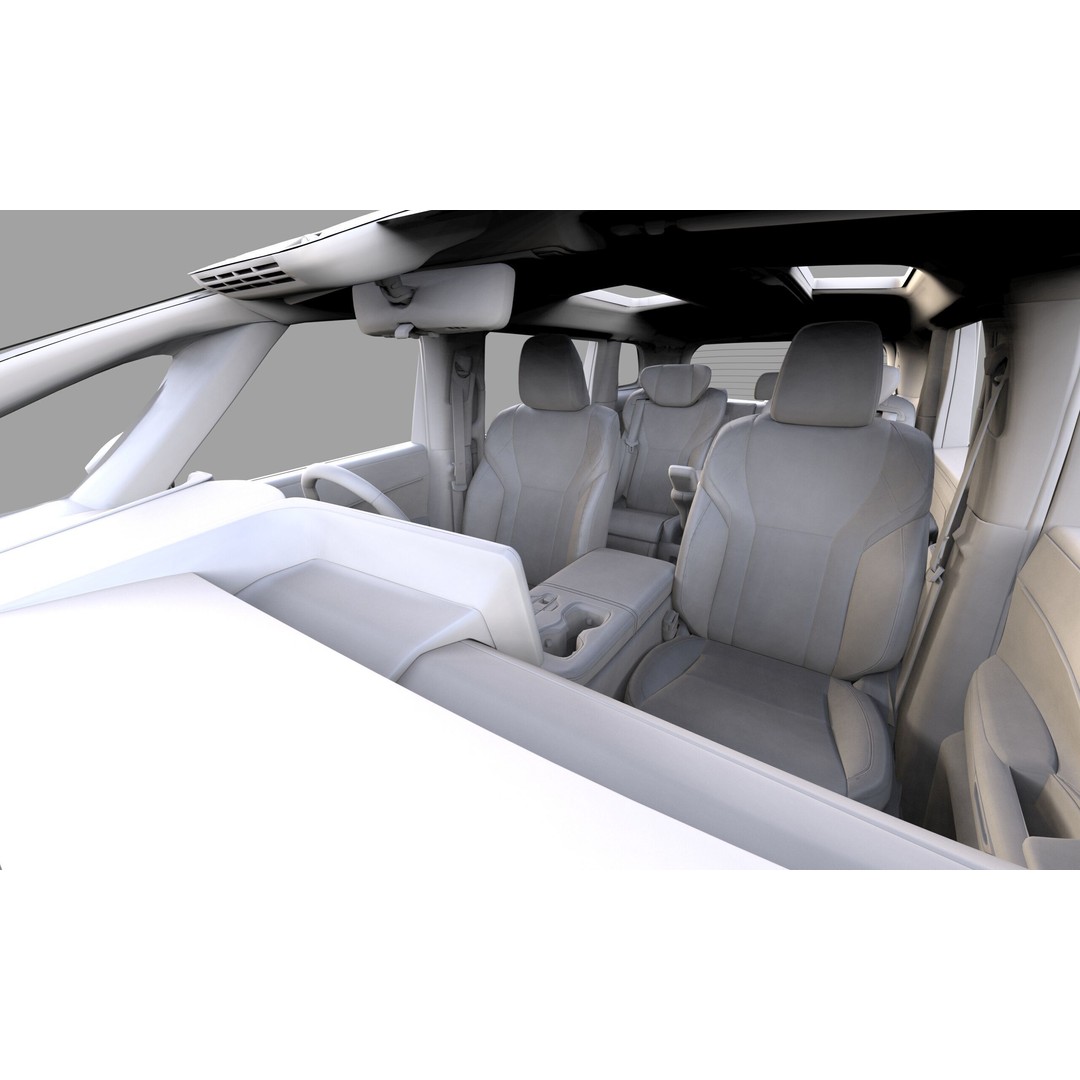 Lexus LM 2024 3D Model – High-Poly Luxury Car Interior, FBX, OBJ - View 45
