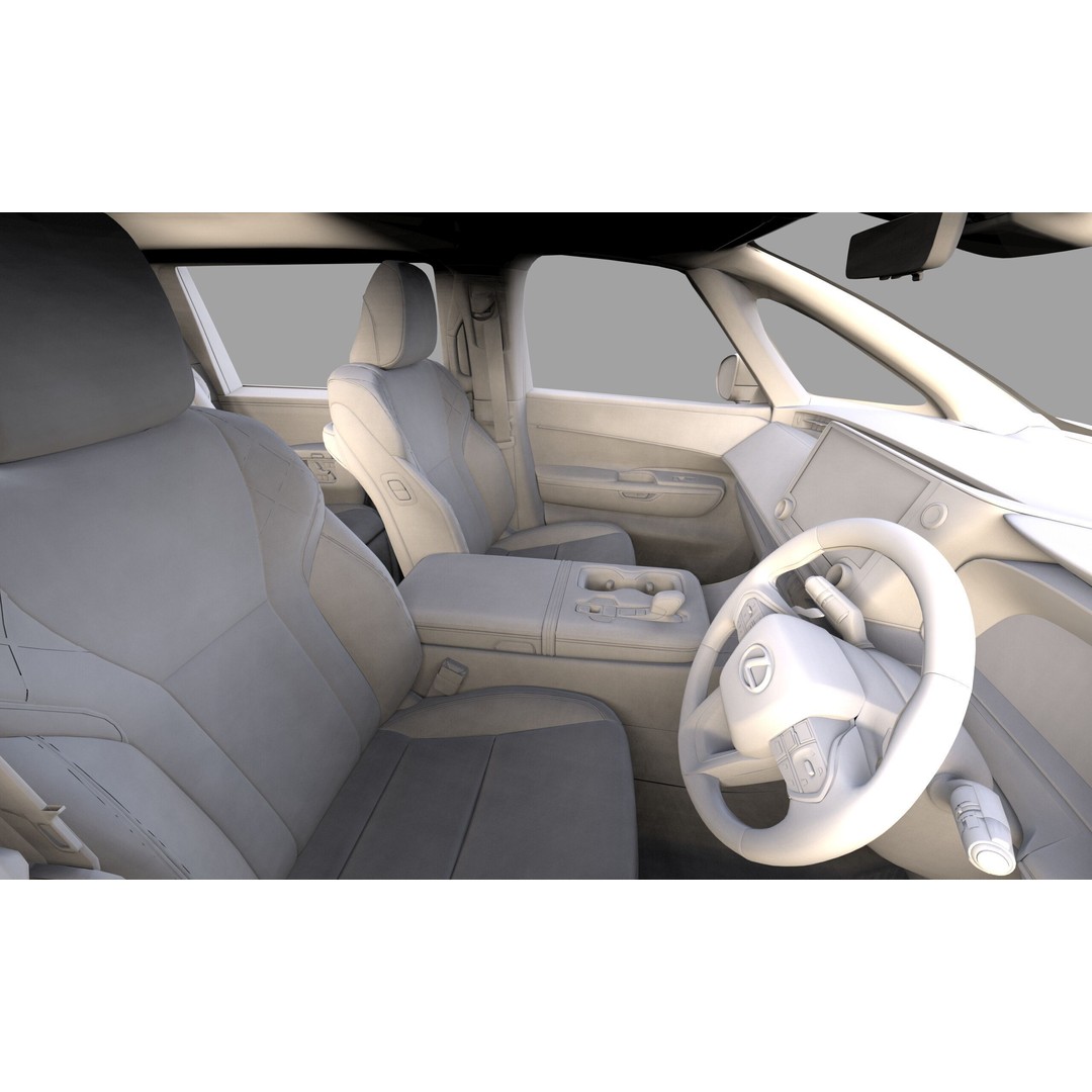 Lexus LM 2024 3D Model – High-Poly Luxury Car Interior, FBX, OBJ - View 46