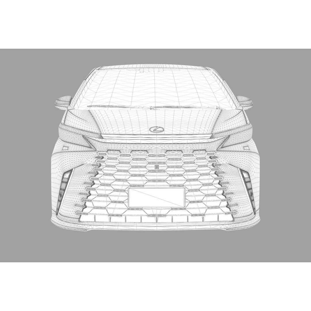 Lexus LM 2024 3D Model – High-Poly Luxury Car Interior, FBX, OBJ - View 51