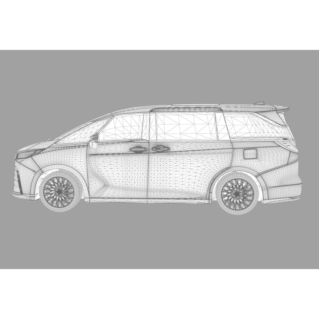 Lexus LM 2024 3D Model – High-Poly Luxury Car Interior, FBX, OBJ - View 52