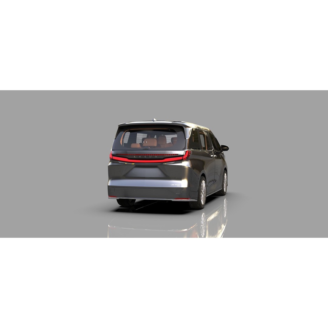 Lexus LM 2024 3D Model – High-Poly Luxury Car Interior, FBX, OBJ - View 6