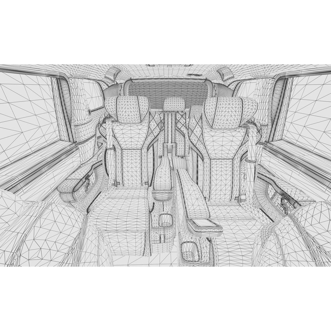 Lexus LM 2024 3D Model – High-Poly Luxury Car Interior, FBX, OBJ - View 62