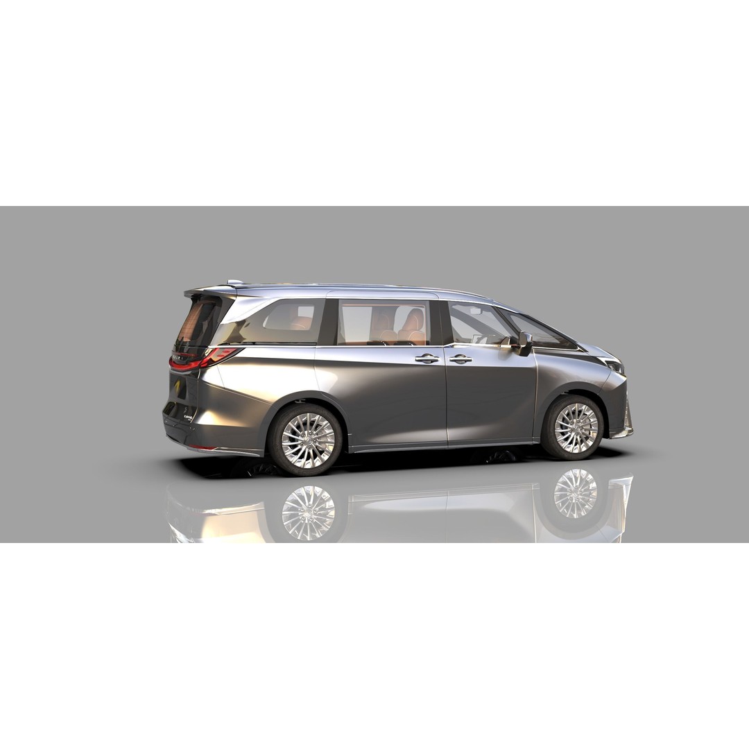 Lexus LM 2024 3D Model – High-Poly Luxury Car Interior, FBX, OBJ - View 7