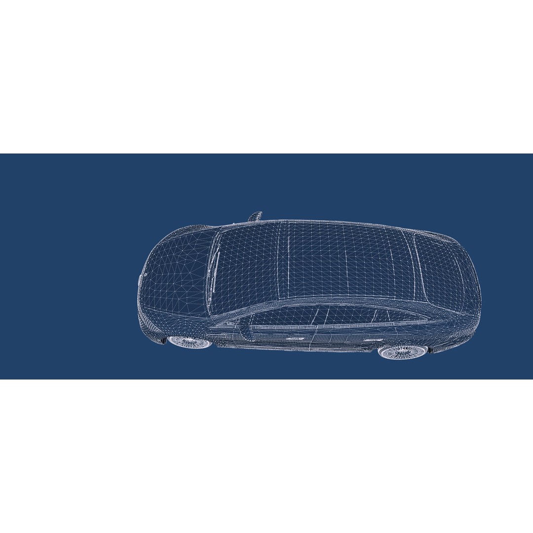 Mercedes EQS 580 3D Model – High Poly Luxury Car with Interior