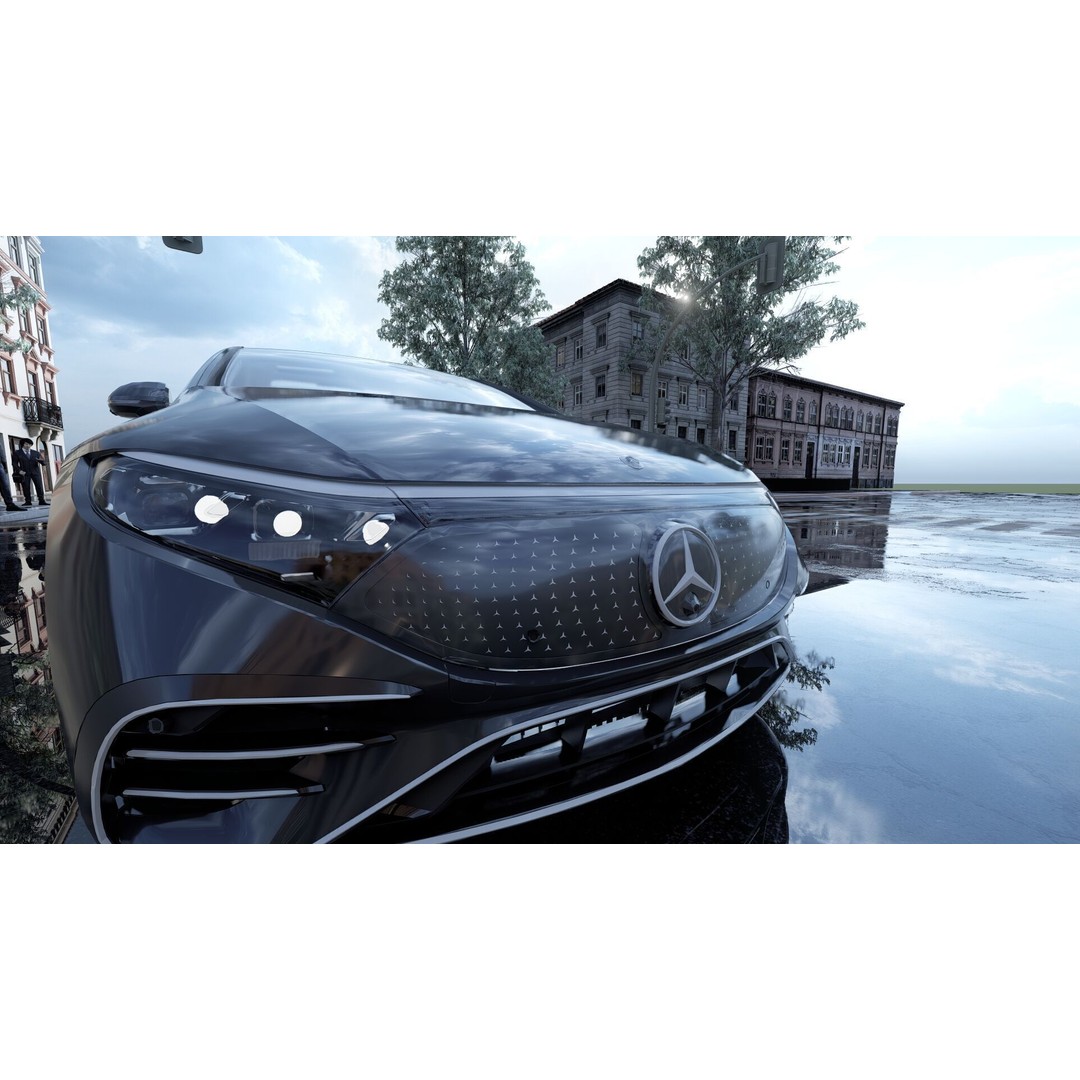 Mercedes EQS 580 3D Model – High Poly Luxury Car with Interior - View 16