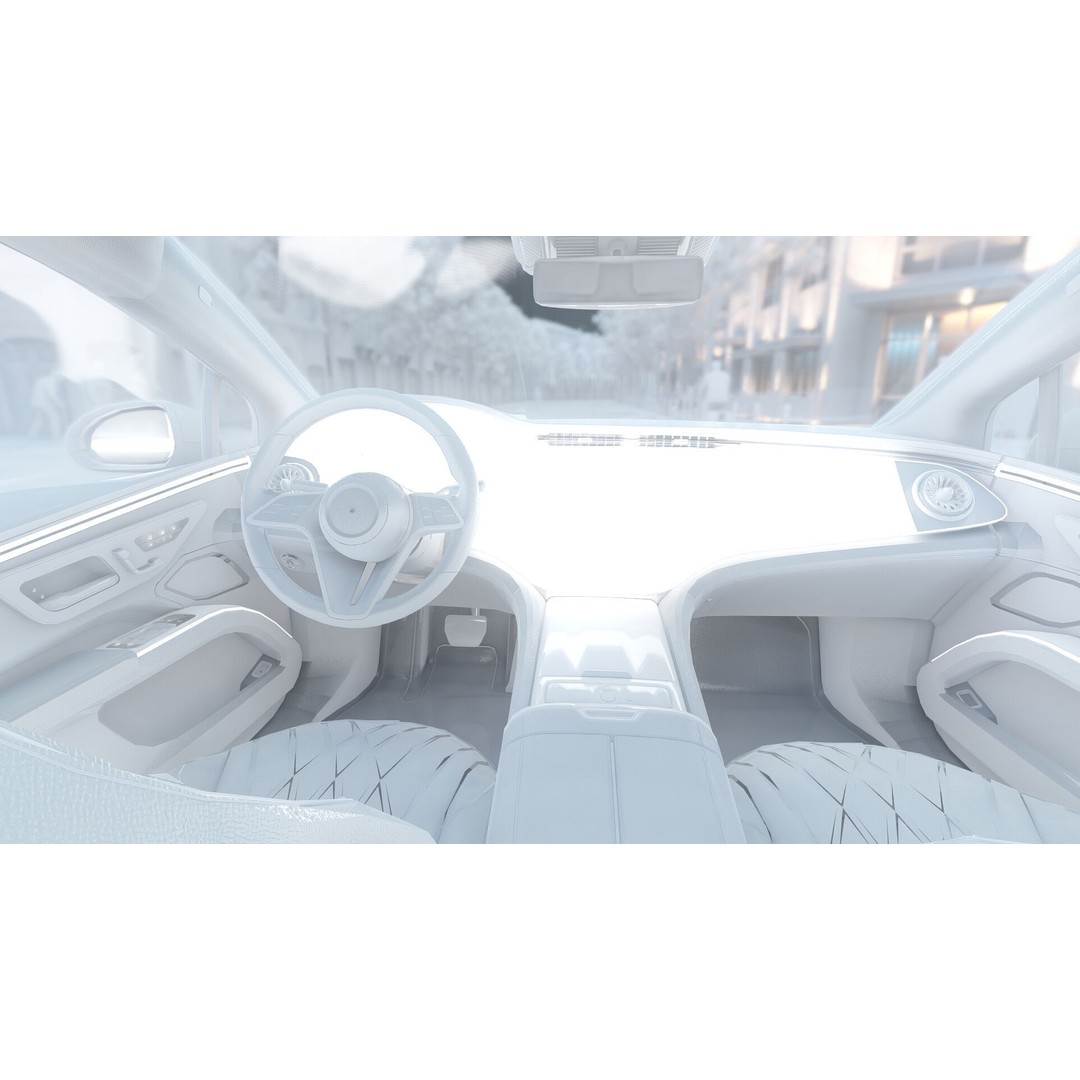 Mercedes EQS 580 3D Model – High Poly Luxury Car with Interior - View 37