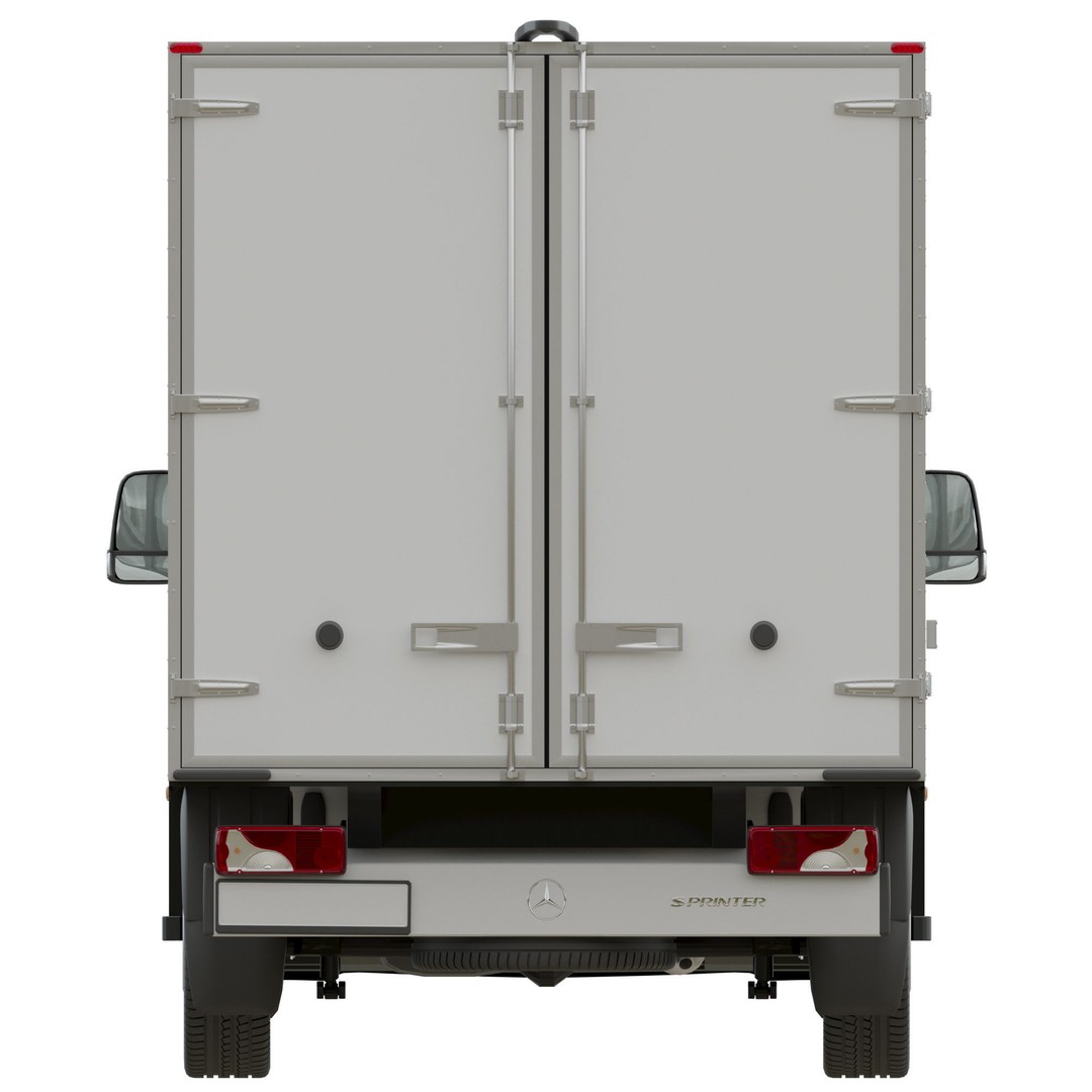 Mercedes-Benz Sprinter L3 3D Model – Isothermal Truck, FBX, OBJ - View 10
