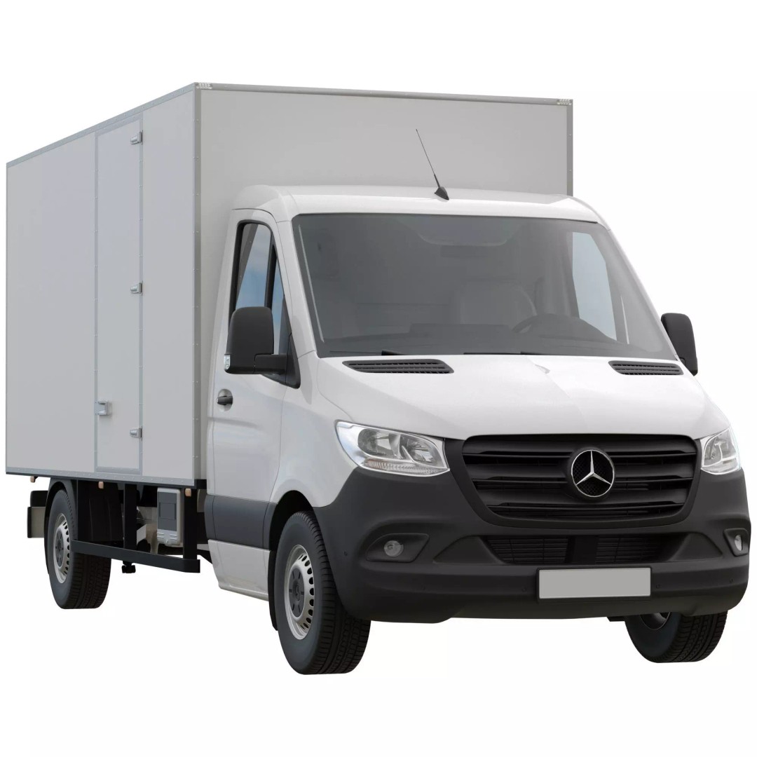 Mercedes-Benz Sprinter L3 3D Model – Isothermal Truck, FBX, OBJ - View 2