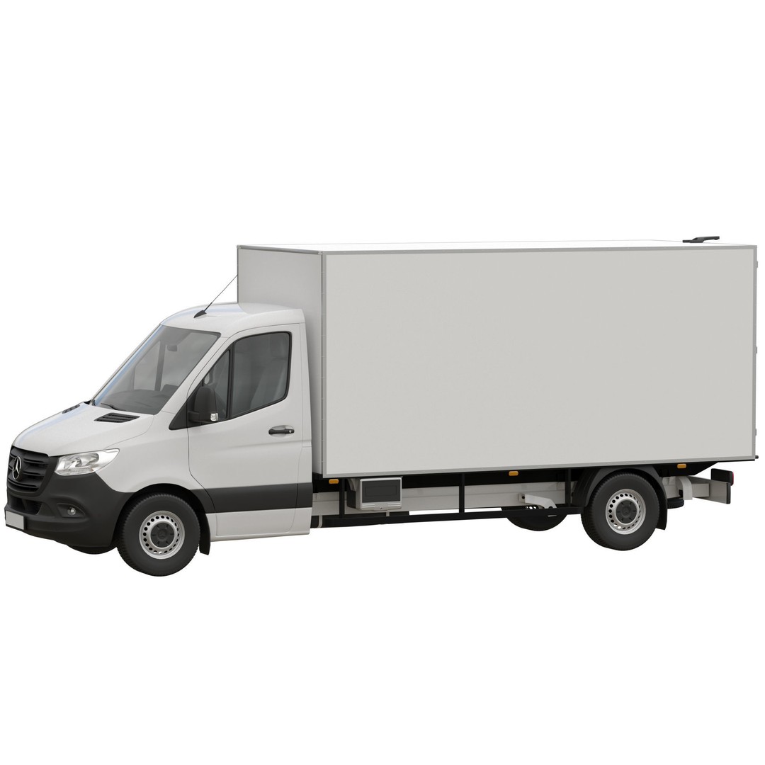 Mercedes-Benz Sprinter L3 3D Model – Isothermal Truck, FBX, OBJ - View 5