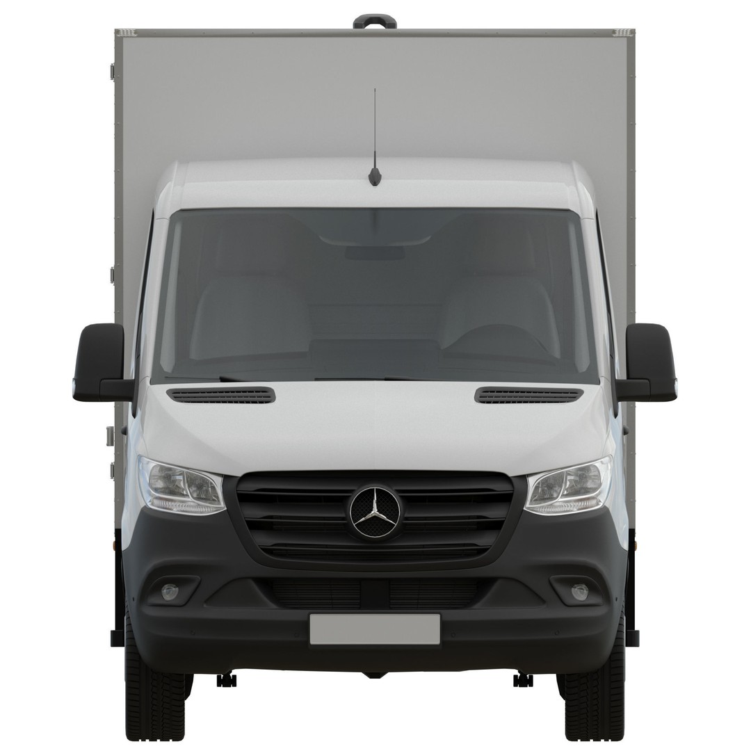 Mercedes-Benz Sprinter L3 3D Model – Isothermal Truck, FBX, OBJ - View 9