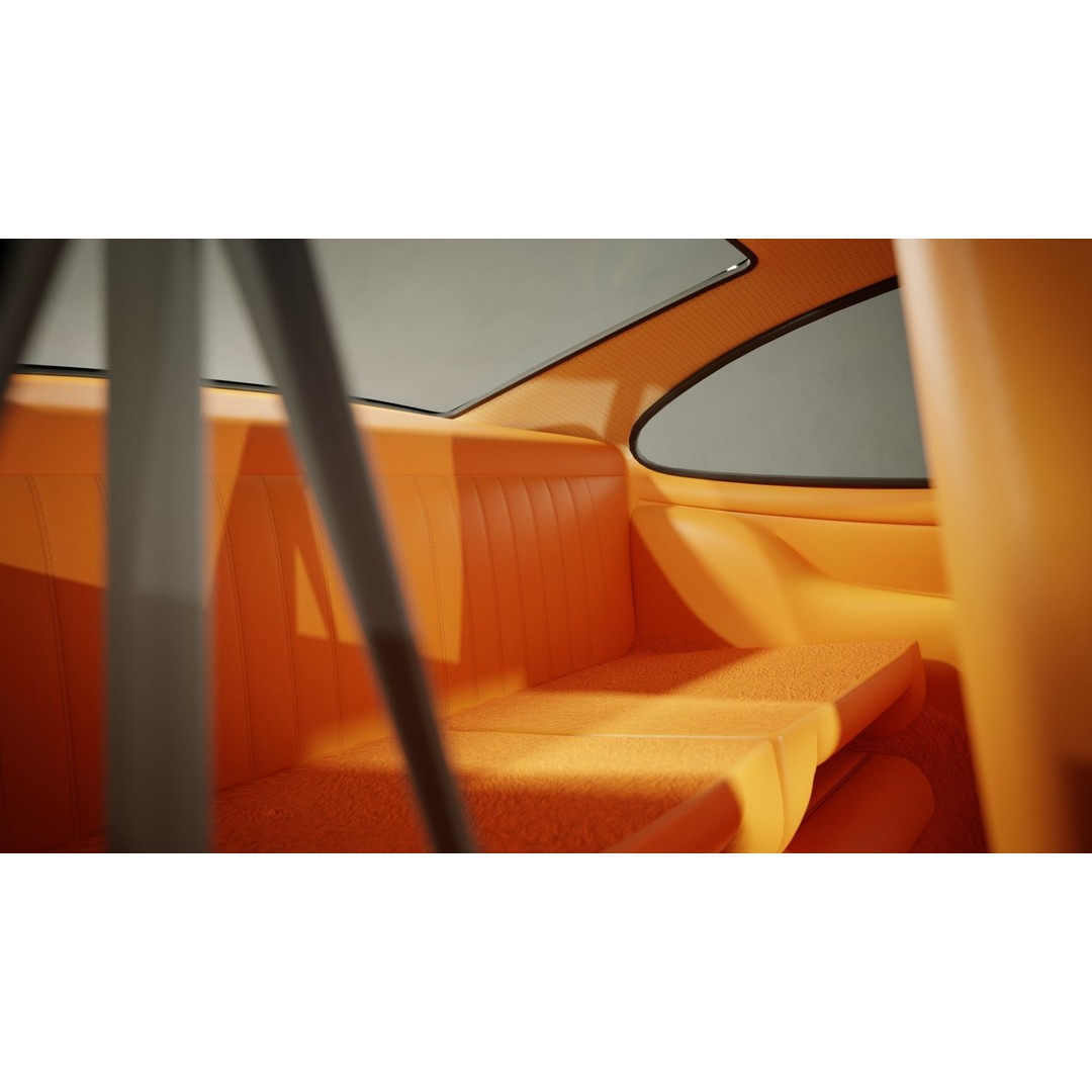 Porsche 930 Turbo 3D Model – Low Poly Antique Car, FBX, Blender - View 9
