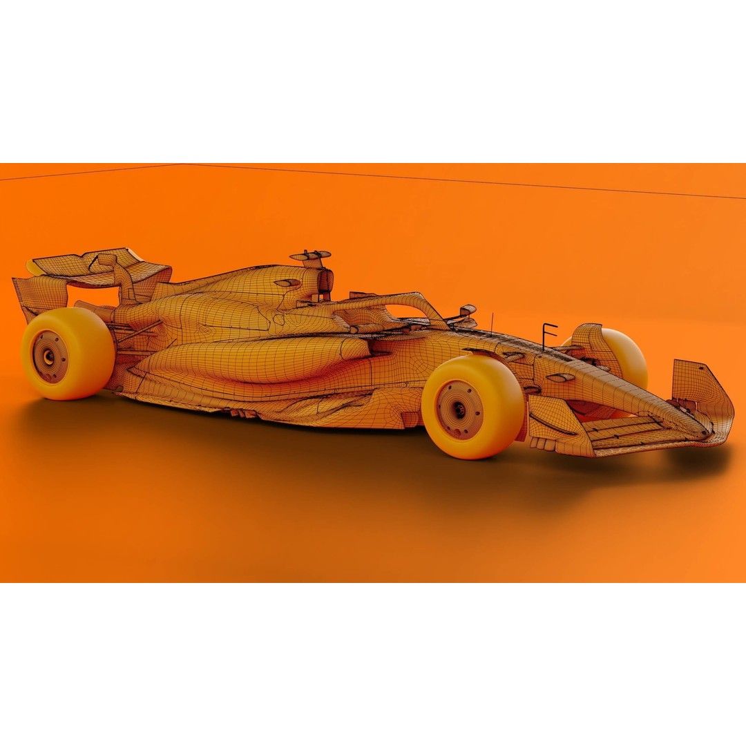 McLaren MCL38 3D Model – High Poly Racing Car with PBR Textures, FBX - View 10