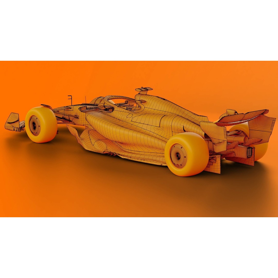 McLaren MCL38 3D Model – High Poly Racing Car with PBR Textures, FBX - View 11