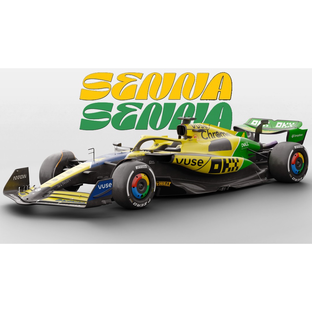 McLaren MCL38 3D Model – High Poly Racing Car with PBR Textures, FBX - View 12