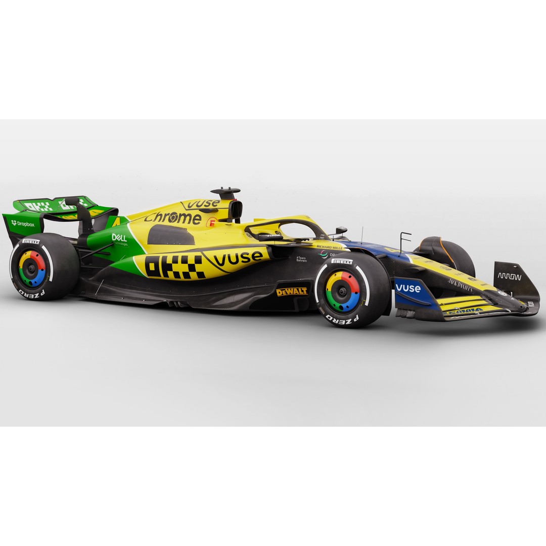 McLaren MCL38 3D Model – High Poly Racing Car with PBR Textures, FBX - View 13