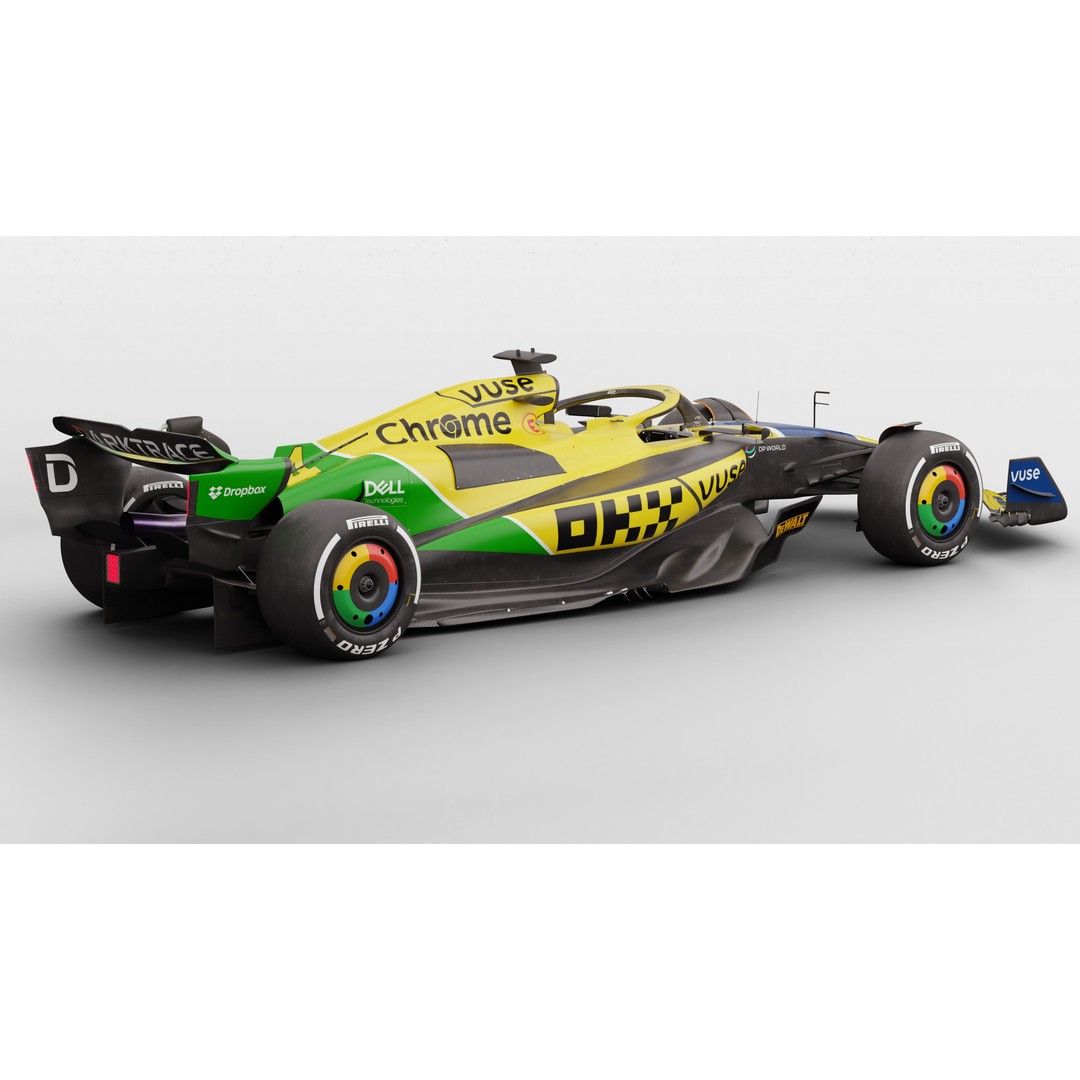 McLaren MCL38 3D Model – High Poly Racing Car with PBR Textures, FBX - View 14
