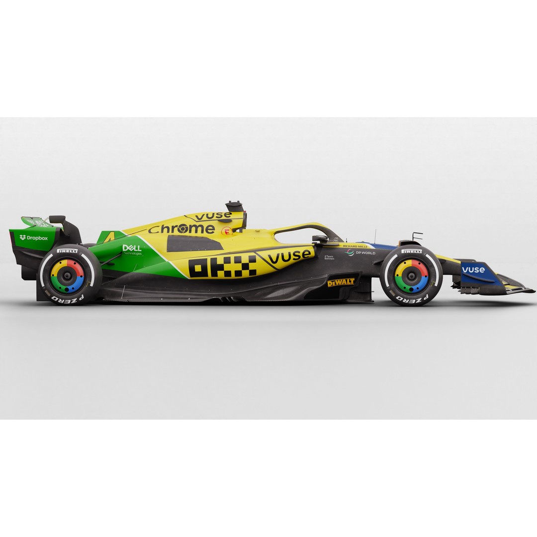 McLaren MCL38 3D Model – High Poly Racing Car with PBR Textures, FBX - View 16