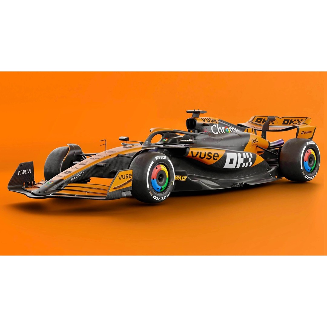 McLaren MCL38 3D Model – High Poly Racing Car with PBR Textures, FBX - View 5