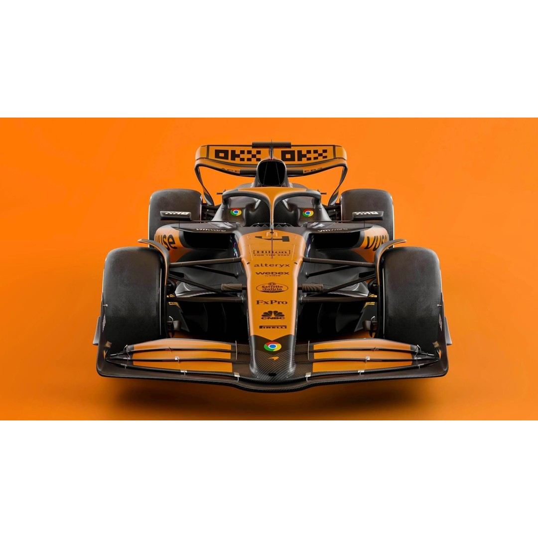 McLaren MCL38 3D Model – High Poly Racing Car with PBR Textures, FBX - View 6