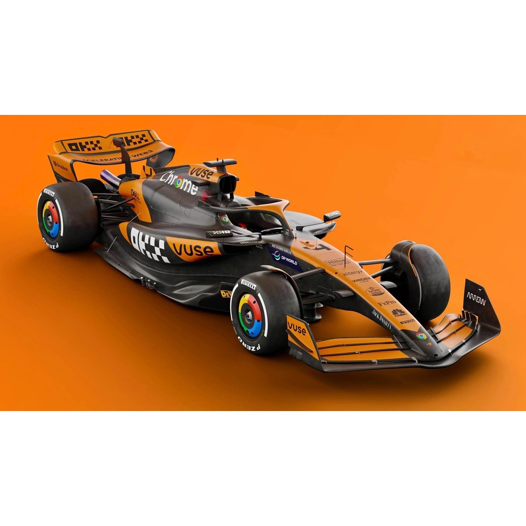 McLaren MCL38 3D Model – High Poly Racing Car with PBR Textures, FBX - View 8