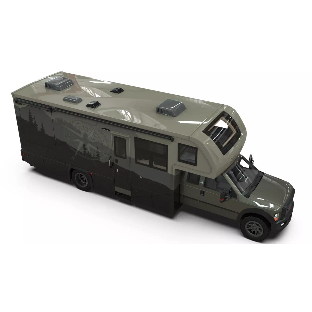 Low-Poly Motorhome 3D Model – Animated RV Asset, Game Ready GLB - View 10