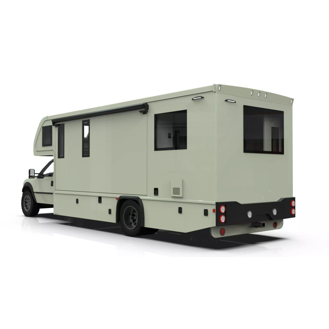 Low-Poly Motorhome 3D Model – Animated RV Asset, Game Ready GLB - View 12