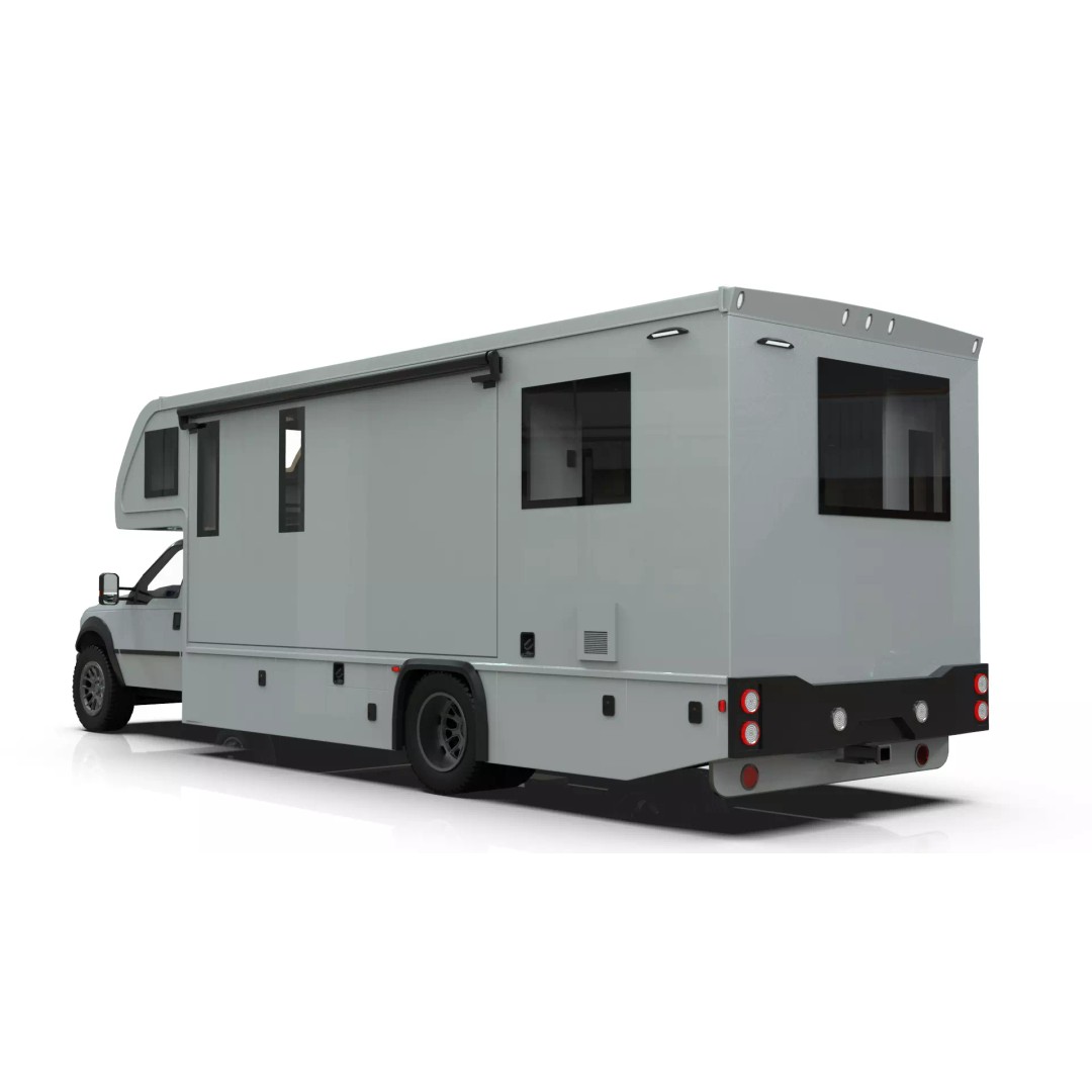 Low-Poly Motorhome 3D Model – Animated RV Asset, Game Ready GLB - View 16