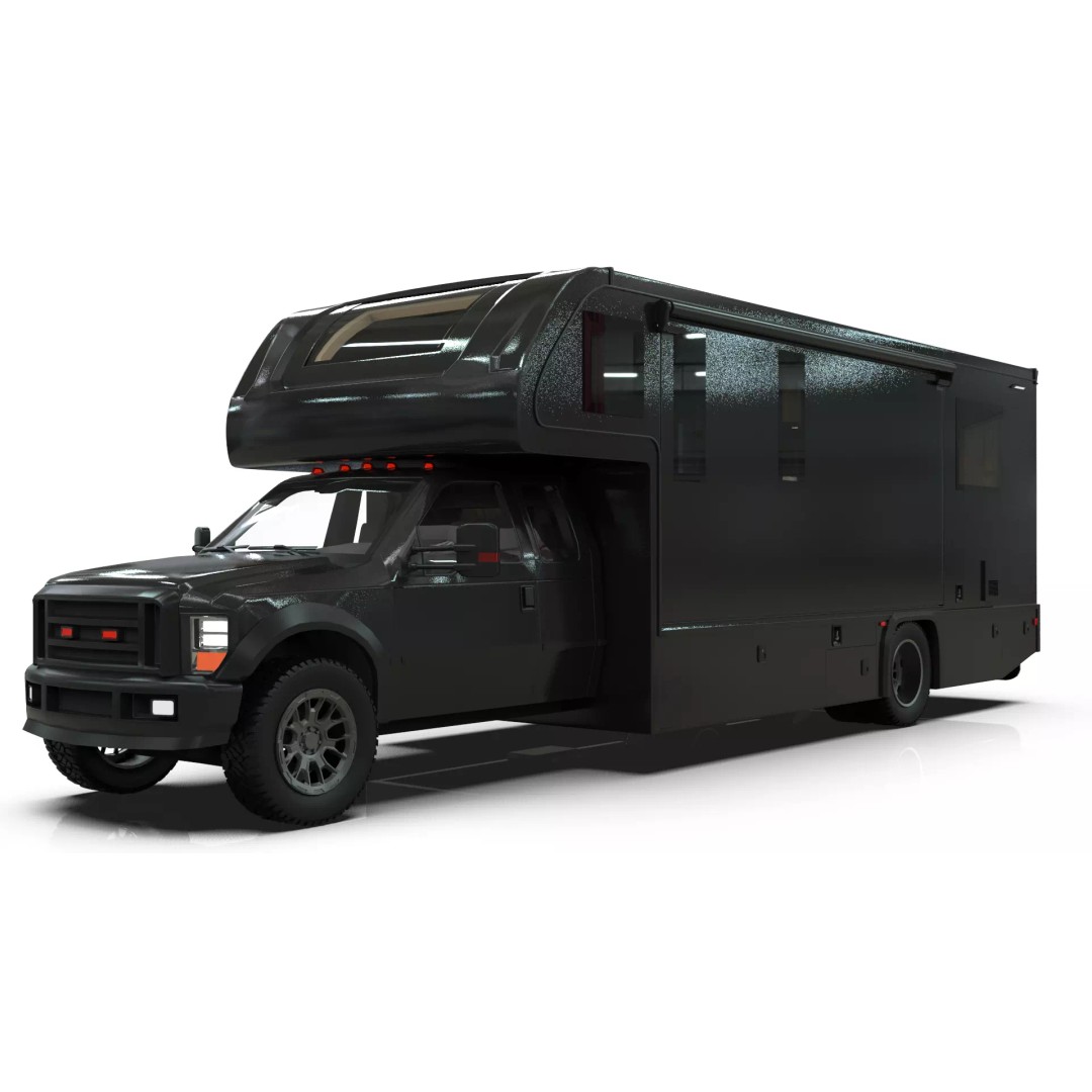 Low-Poly Motorhome 3D Model – Animated RV Asset, Game Ready GLB - View 18