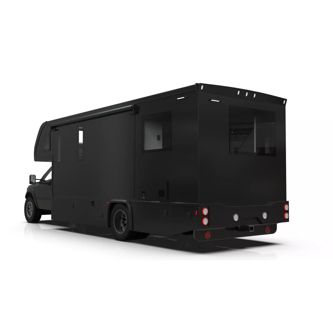 Low-Poly Motorhome 3D Model – Animated RV Asset, Game Ready GLB - View 19