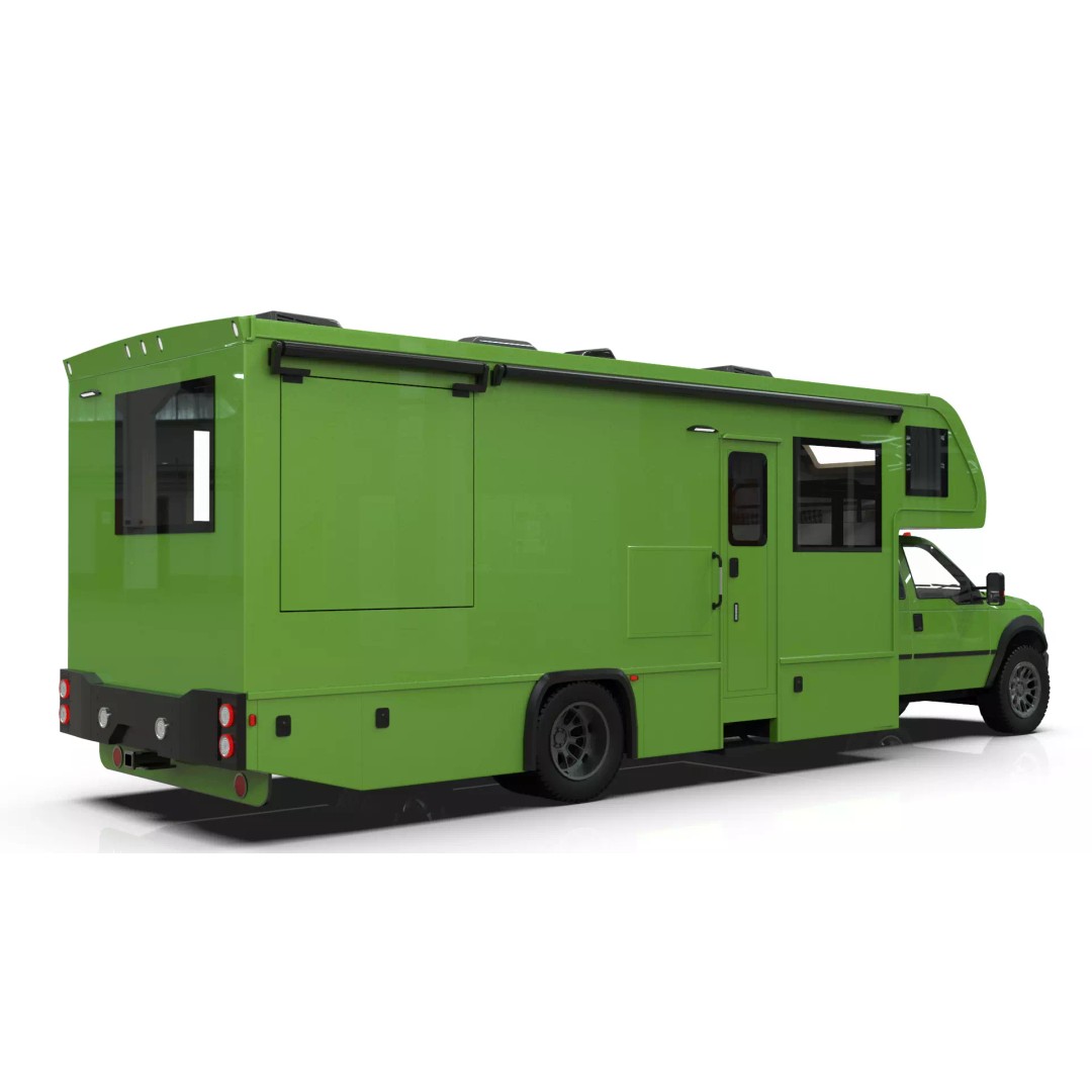 Low-Poly Motorhome 3D Model – Animated RV Asset, Game Ready GLB - View 29
