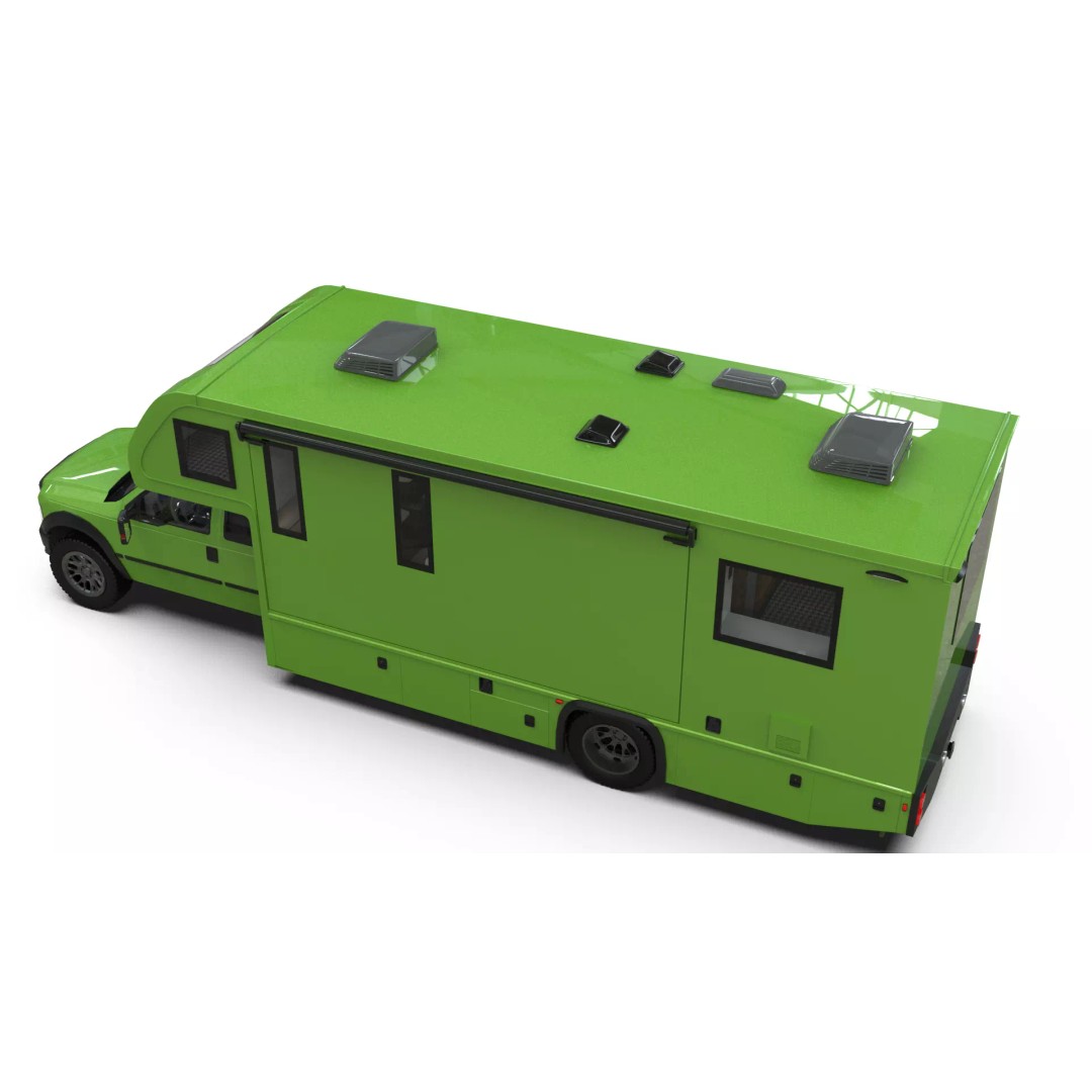 Low-Poly Motorhome 3D Model – Animated RV Asset, Game Ready GLB - View 30