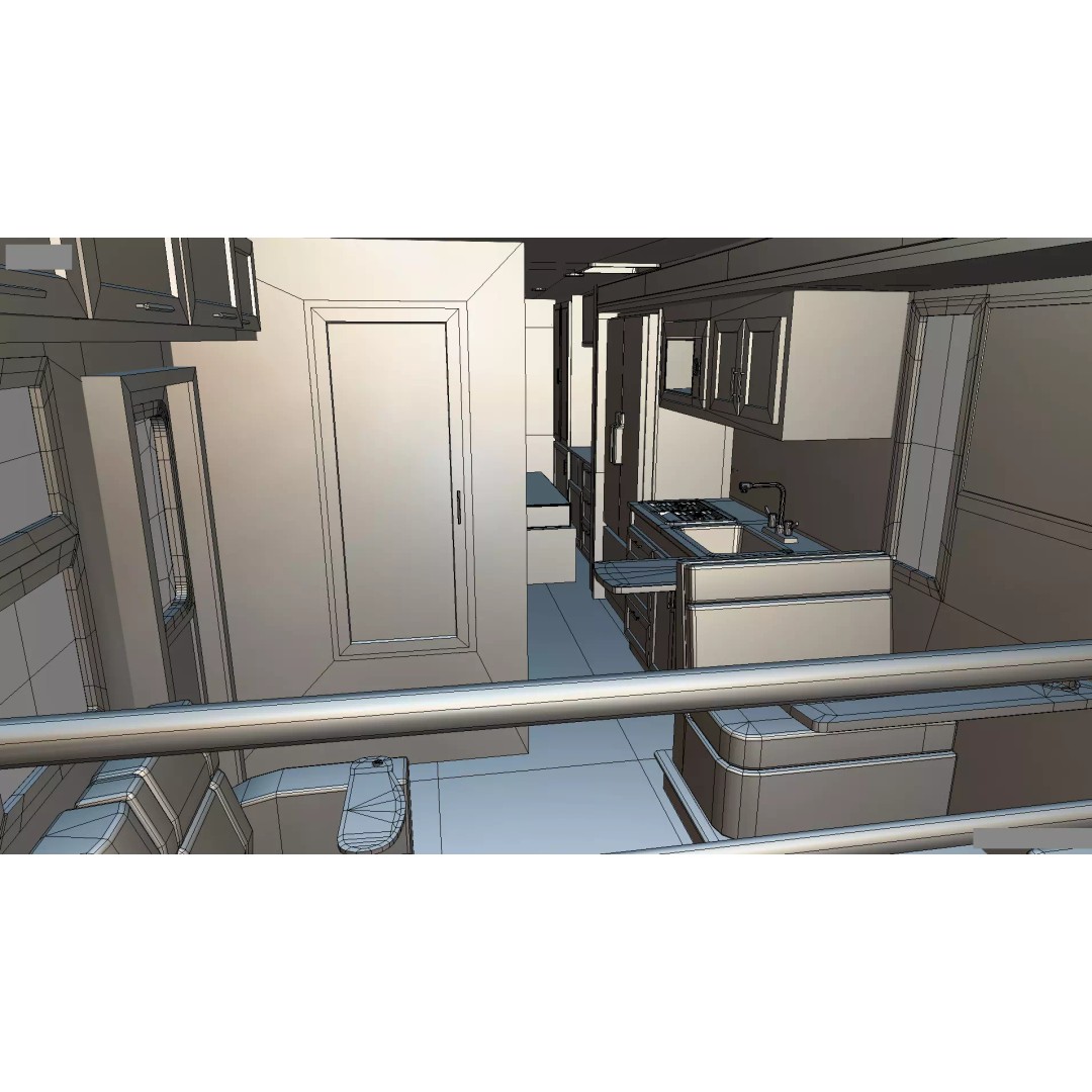 Low-Poly Motorhome 3D Model – Animated RV Asset, Game Ready GLB - View 44