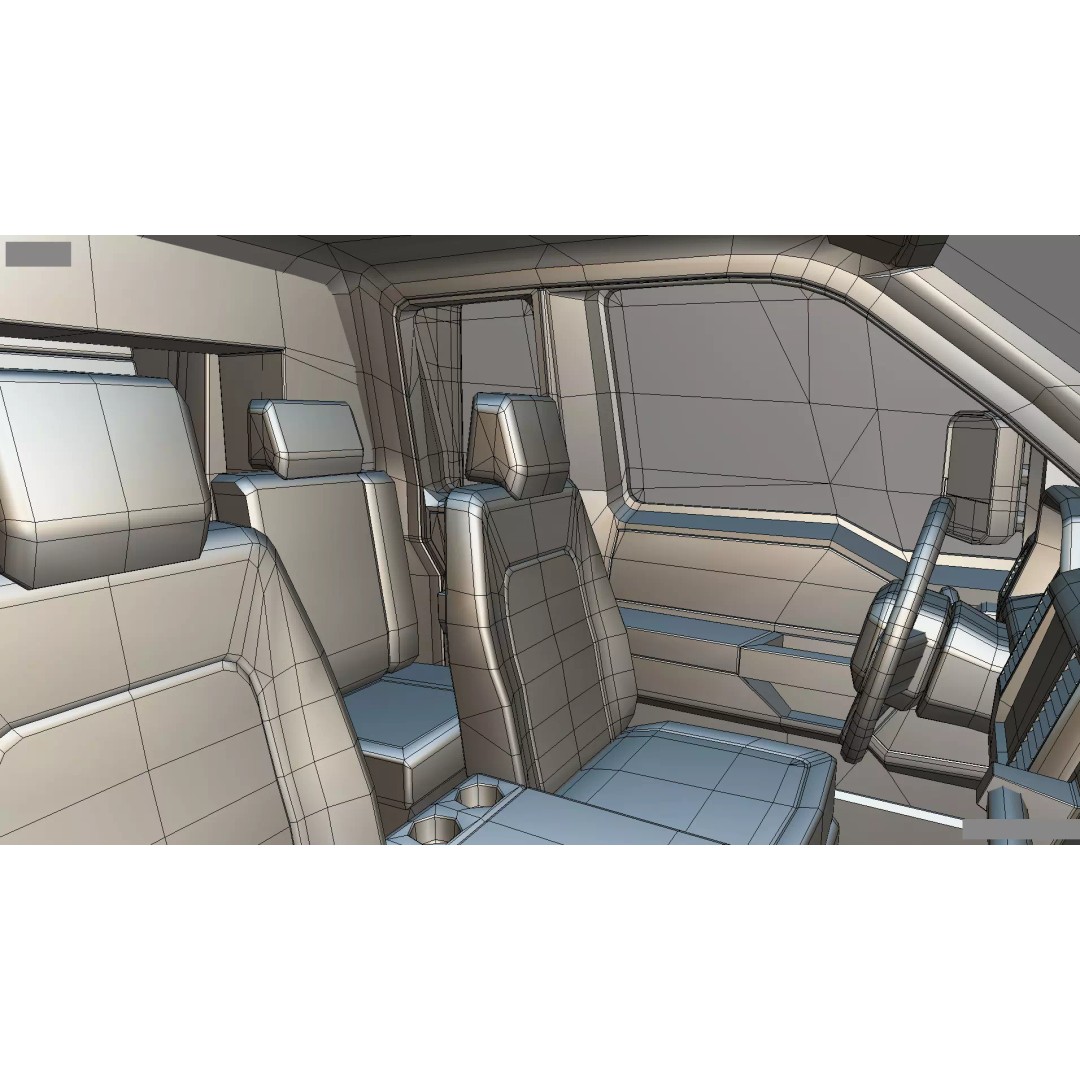 Low-Poly Motorhome 3D Model – Animated RV Asset, Game Ready GLB - View 60