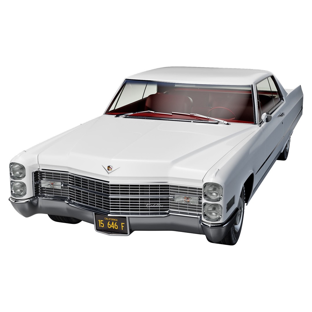 Cadillac Coupe De Ville 1966 3D Model – High Poly Luxury Car, FBX, OBJ - View 21