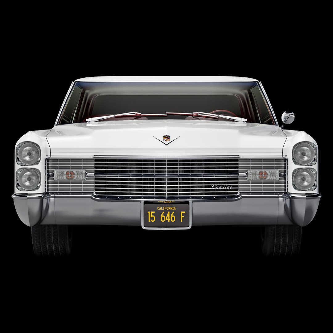 Cadillac Coupe De Ville 1966 3D Model – High Poly Luxury Car, FBX, OBJ - View 33