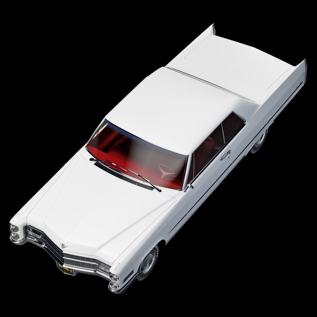 Cadillac Coupe De Ville 1966 3D Model – High Poly Luxury Car, FBX, OBJ - View 40