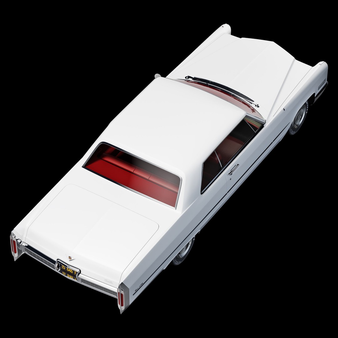 Cadillac Coupe De Ville 1966 3D Model – High Poly Luxury Car, FBX, OBJ - View 42