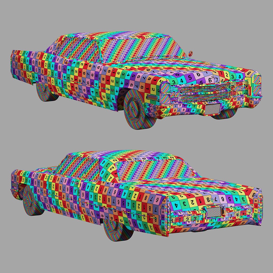 Cadillac Coupe De Ville 1966 3D Model – High Poly Luxury Car, FBX, OBJ - View 54