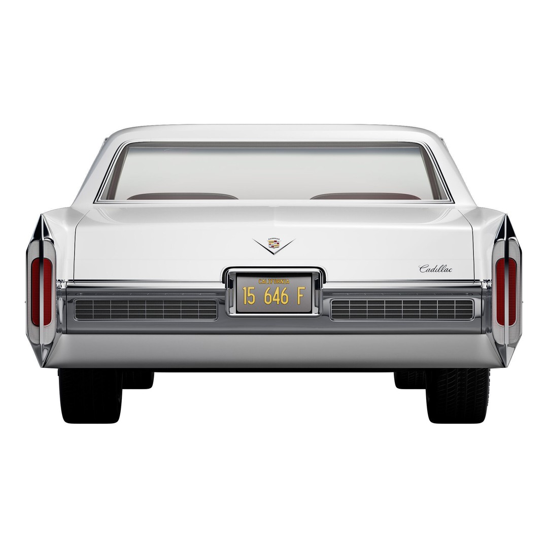 Cadillac Coupe De Ville 1966 3D Model – High Poly Luxury Car, FBX, OBJ - View 8