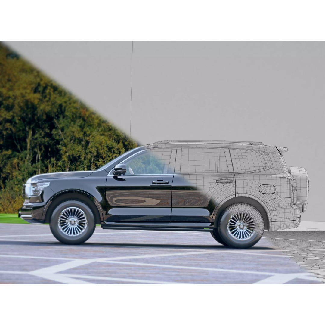 Tank 500 3D Model – Luxury Off-Road SUV, FBX, PBR Textures - View 7