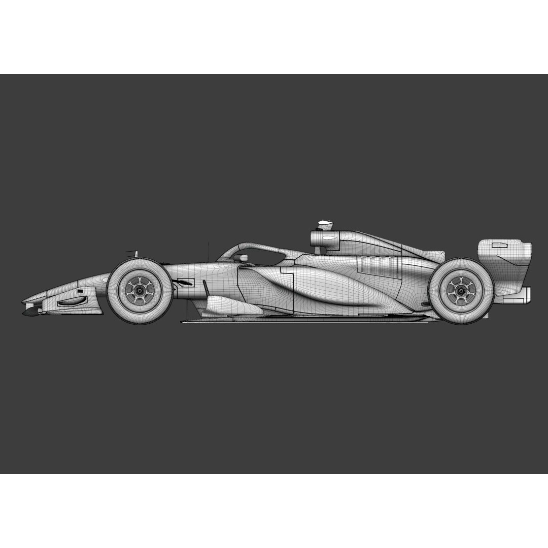 F1 2026 Car 3D Model – High Poly Formula 1 Asset for Blender - View 15