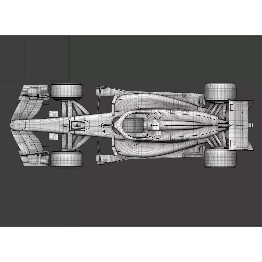F1 2026 Car 3D Model – High Poly Formula 1 Asset for Blender - View 16
