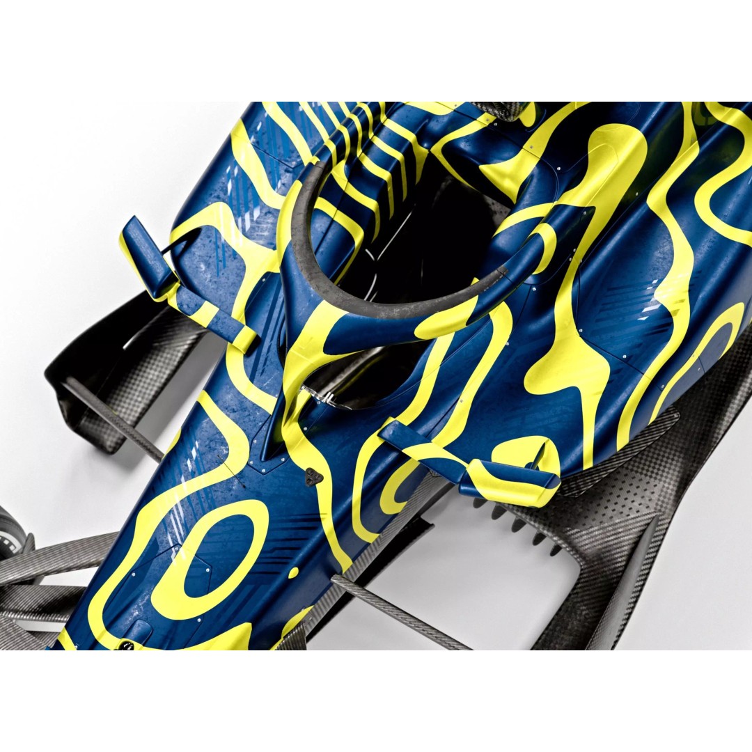 F1 2026 Car 3D Model – High Poly Formula 1 Asset for Blender - View 6