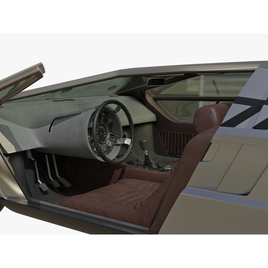 Maserati Boomerang 3D Model – PBR Game-Ready Asset, FBX & OBJ - View 11